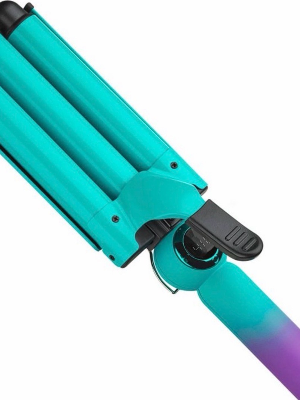 Bead Head Turquoise Triple Barrel Hair Waver